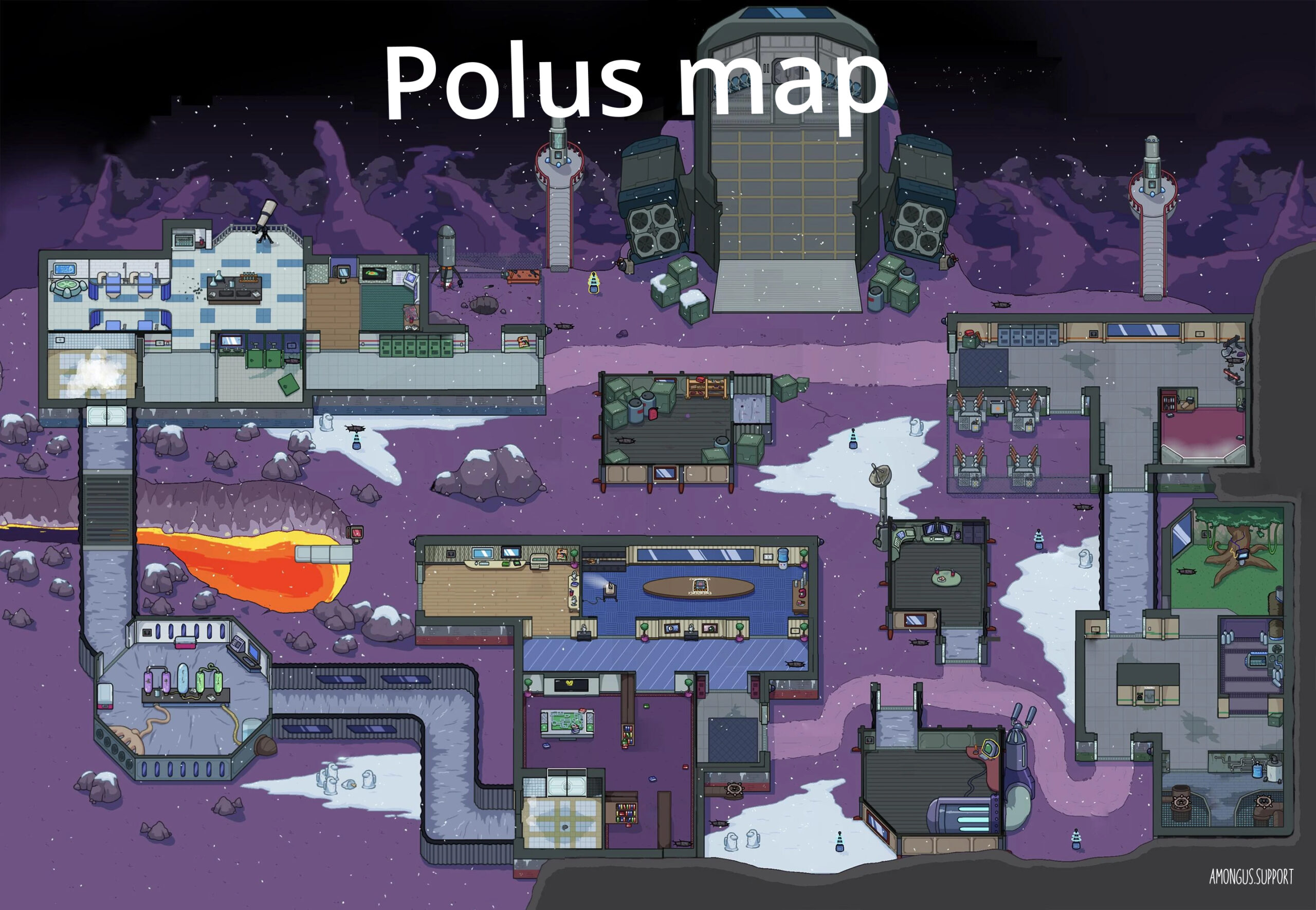 Among Us Polus Map Amongussupport